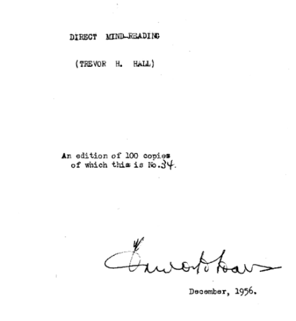 [Ebook]Direct Mind-Reading by Trevor H Hall.